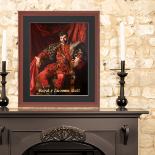 Royal Portrait Custom Personalized Photo Ornate Poster