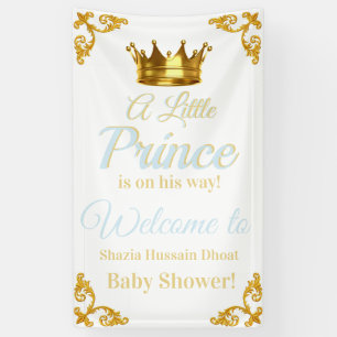 Royal Prince Baby Shower Banner