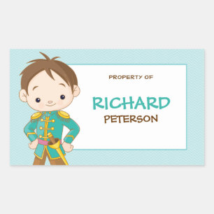 Royal Prince Book Label / Gift Tag Sticker