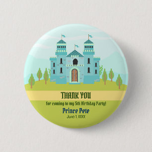 Royal Prince Boy Birthday Party 2 Inch Round Button