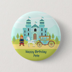 Royal Prince Boy Birthday Party 2 Inch Round Button