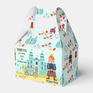 Royal Prince Boy Birthday Party Favor Box