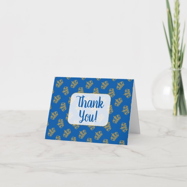 Royal Prince Merci Cartes Blue Gold (Devant)