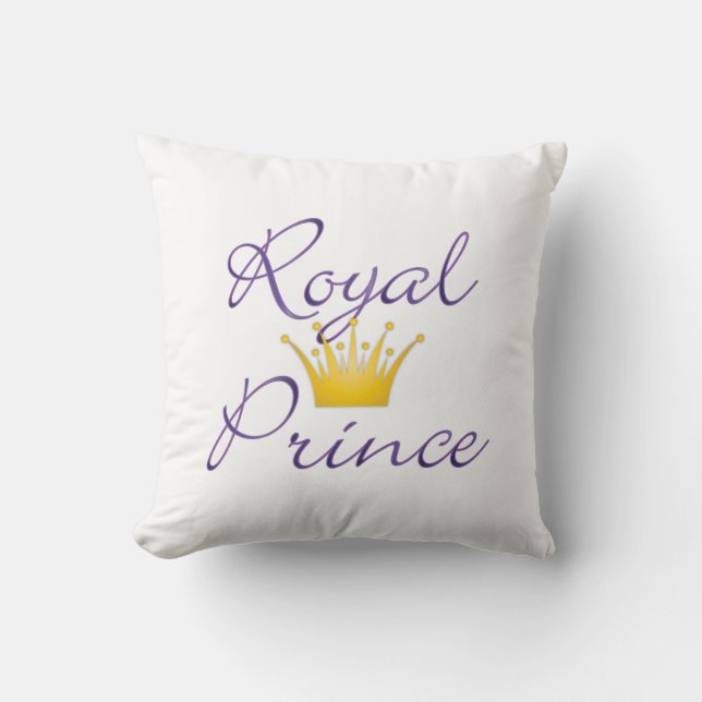 Royal Prince Throw Pillow (Front)