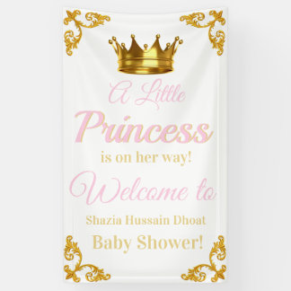 Royal Princess Baby Shower Banner