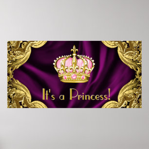 Royal Princess Baby Shower Poster