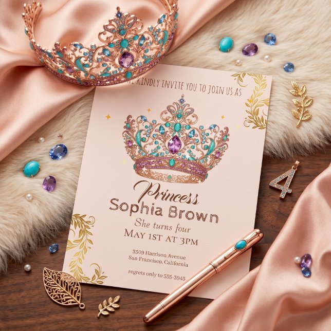 Royal Princess Birthday Celebration Invitation (Creator Uploaded)