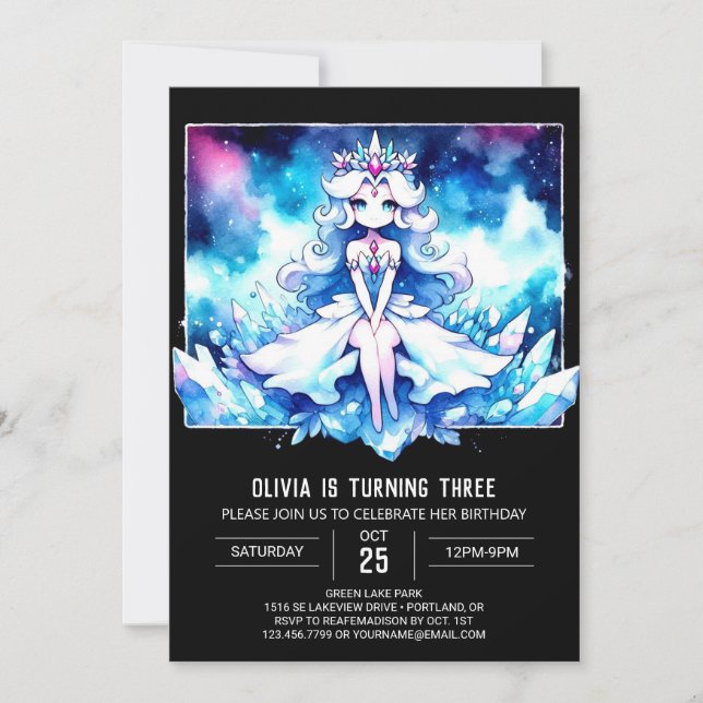 Royal Princess Birthday Invitation (Front)
