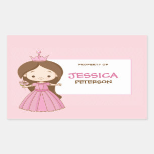 Royal Princess Book Label / Gift Tag Sticker