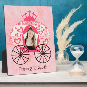 Royal princess carriage vintage personalized photo plaque