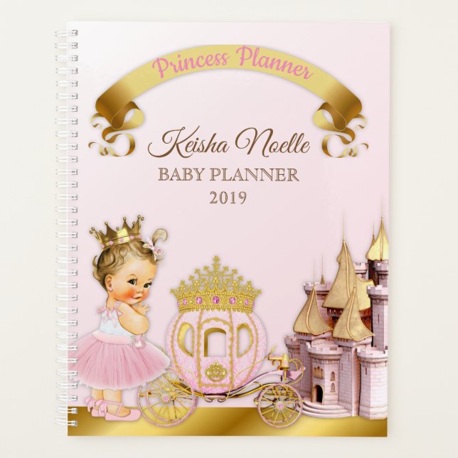 Royal Princess Castle Carriage Girl Rose Gold (Devant)