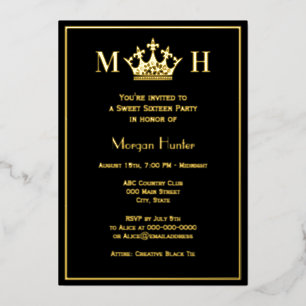 Royal Princess Crown #2 Sweet Sixteen Foil Holiday