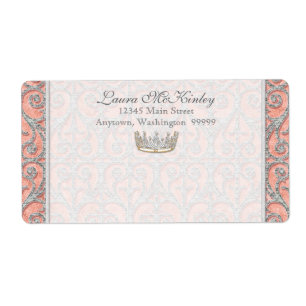 Royal Princess Crown Baby Matching Étiquette de ad