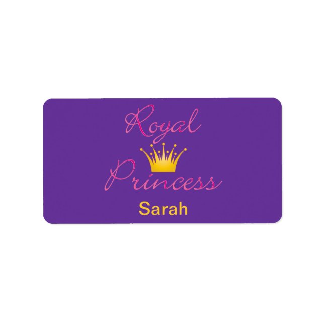 Royal Princess Label (Front)