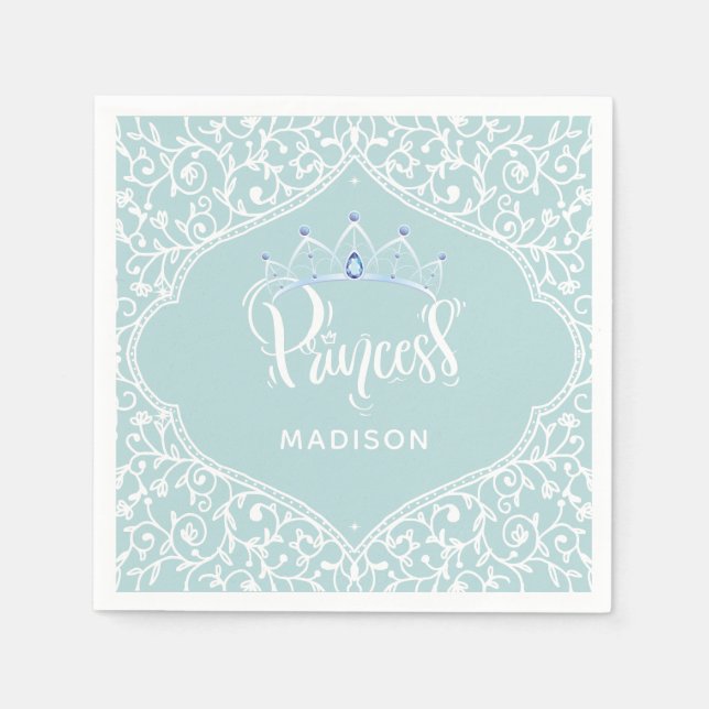 Royal Princess Party Personalized Napkin (Front)