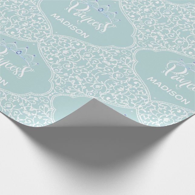 Royal Princess personalized Party Wrapping Paper (Corner)