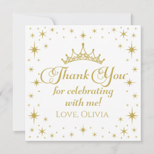 Royal Princess Thank You Invitation