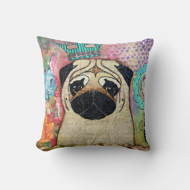 Royal Pug Pillow (Front)
