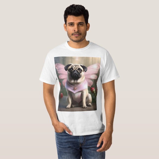 Royal Pug: The Princess Fairy of Enchanted Realms T-Shirt (Front Full)