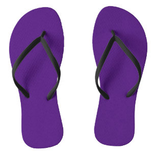 Royal Purple #52187E, Greyish Purple Flip Flops