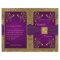 Royal Purple and Gold Medallion Wedding Program