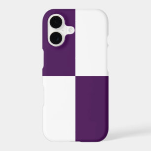 Royal Purple and White Rectangles