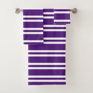Royal Purple and White Stripes