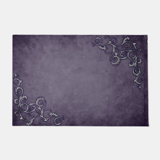 royal purple design doormat