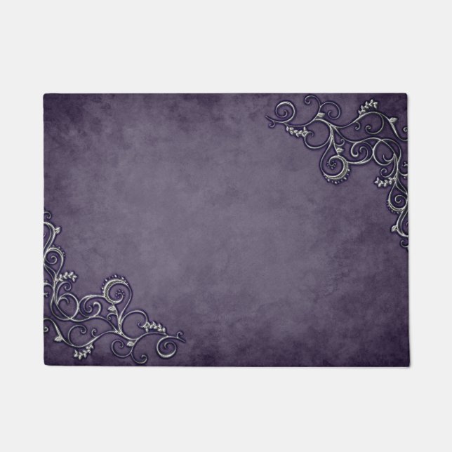 royal purple design doormat (Front)