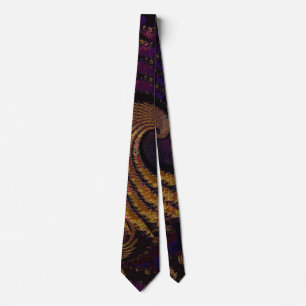 Royal Purple Fractal Design Tie