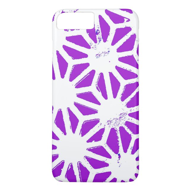 Royal purple geometric pattern Case-Mate iPhone case (Back)