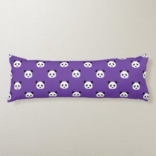 Royal Purple - Minimalist Panda Pattern Body Pillow