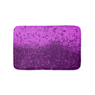 Royal Purple Monochromatic Splatter Bath Mat