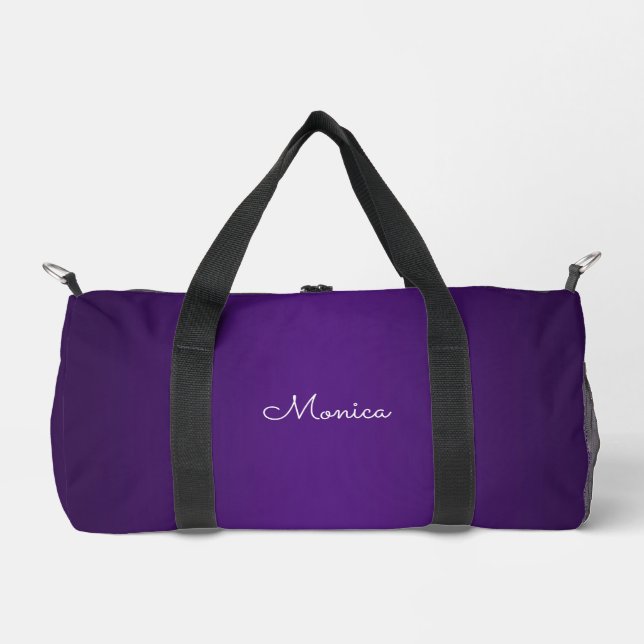 Royal Purple Ombre Duffle Bag (Front)