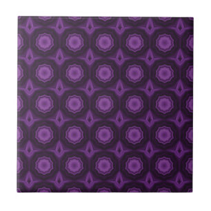 Royal purple pattern geometric design tile