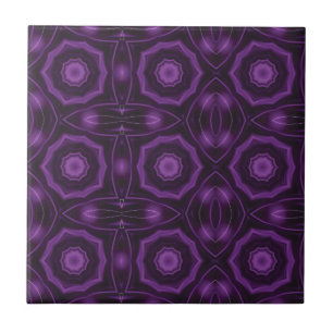 Royal purple pattern geometric design tile
