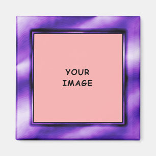 Royal Purple Photo Frame Magnet