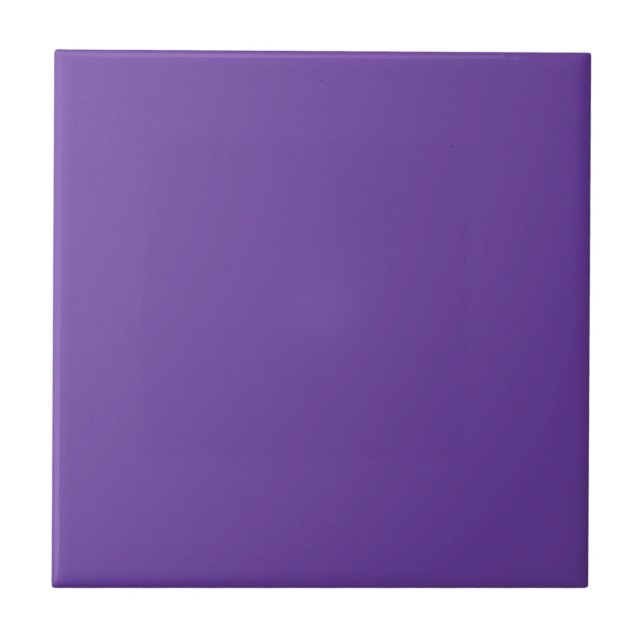 Royal Purple Plain Solid Colour Ceramic Tile (Front)