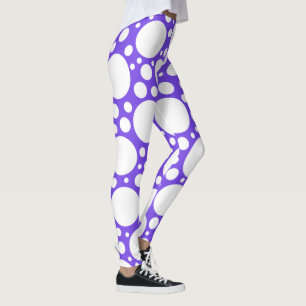 Royal Purple Polka Dot Leggings
