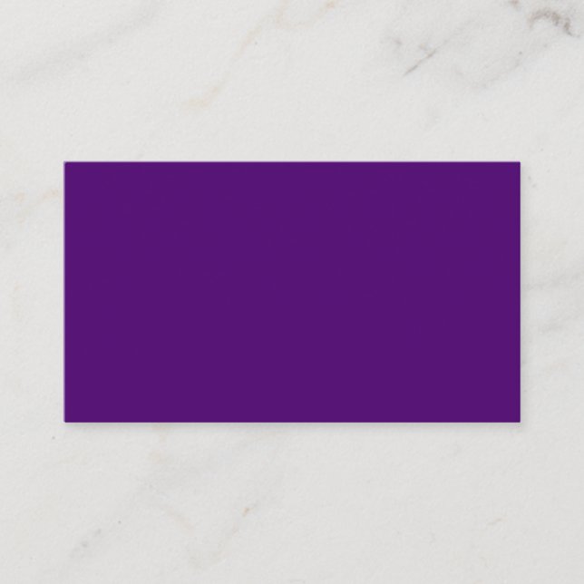 Royal purple (solid colour)  business card (Front)