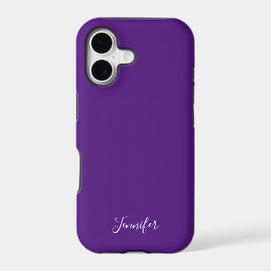Royal Purple Solid Colour Custom Monogram