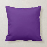 Royal Purple Throw Pillow<br><div class="desc">Bright purple pillow goes with other purple and white patterns or solid colours. Touch of colour is great for a family room,  rec room,  bedroom or garden room. Maybe a dorm room,  too,  or a boat! Looking for a different colour? Just choose customize and look for more colours!</div>