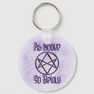 Royal Purple Unicursal Keychain