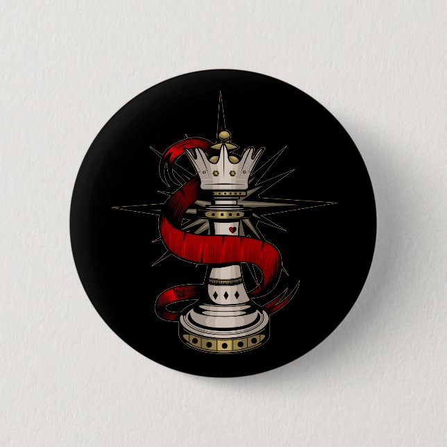 Royal Queen 2 Inch Round Button (Front)