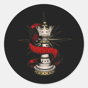 Royal Queen  Classic Round Sticker