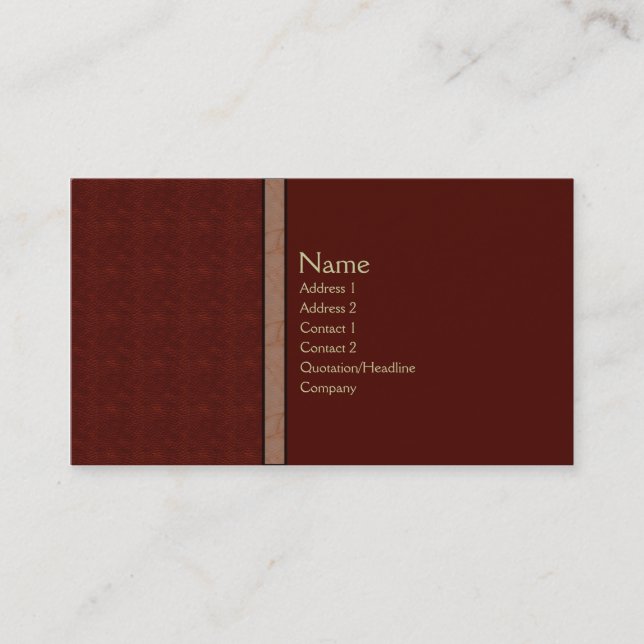 Royal Red Business Card (Front)