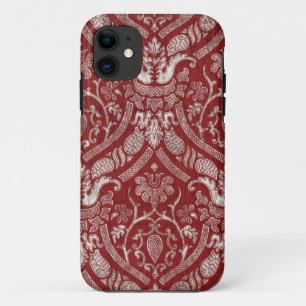 Royal Red Damask iPhone 11 Case