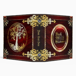 🔮Royal Red Medieval Witchcraft Book Of Shadows Binder