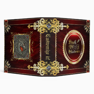 Royal Red Medieval Witchcraft Book Of Shadows Binder