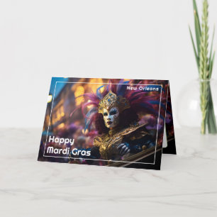 💚💜💛Royal Regalia: Mardi Gras Extravaganza Card